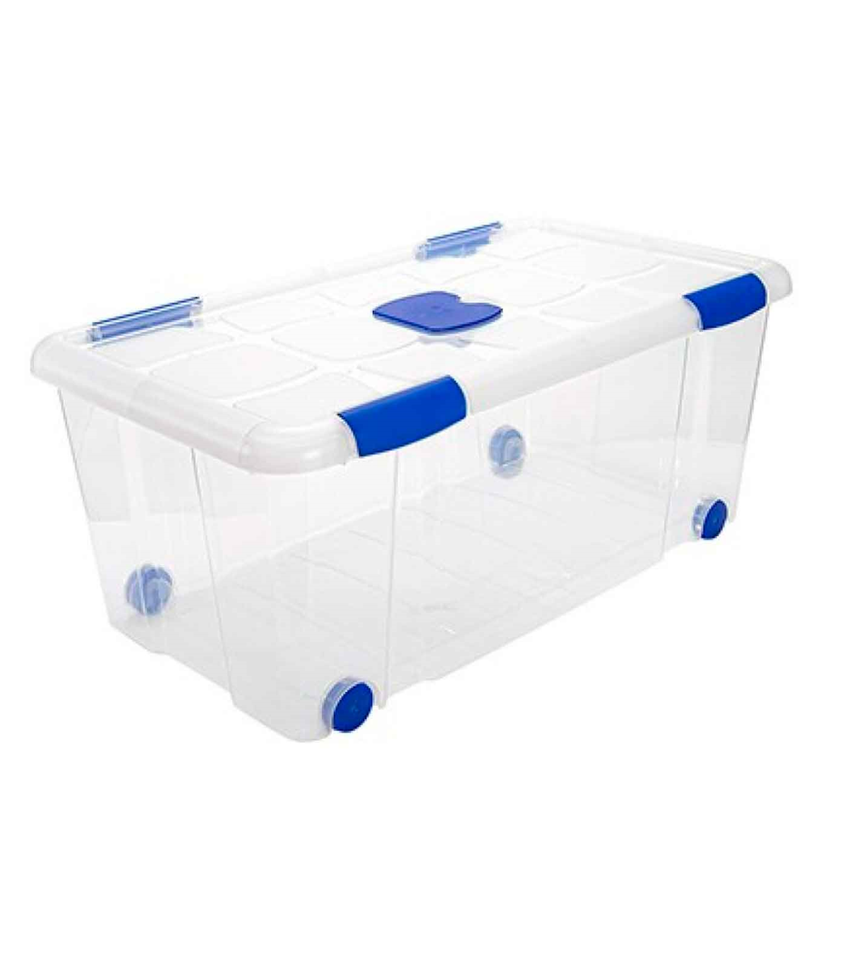 Acan Tradineur - Caja de almacenaje de plástico transparente 2 litros,  minicaja de ordenación apilable con tapa 7,5 x 25,5 x 16,8 cm, cierre a  presión, almacenamiento de oficina, hogar : : Coche y moto