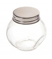 Pack de 12 tarros de cristal con tapa metálica de 180 ml, juego de frascos de vidrio, 7 x 8 x 7 cm