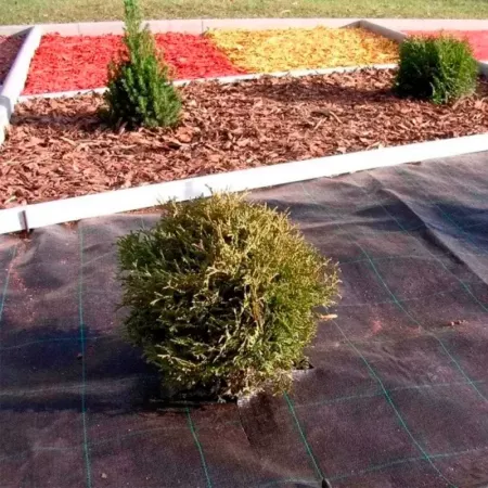 Tradineur - Malla antihierbas, Rollo de Tela Protectora Permeable contra Malas Hierbas, Resistente al Desgaste y desgarro, contr