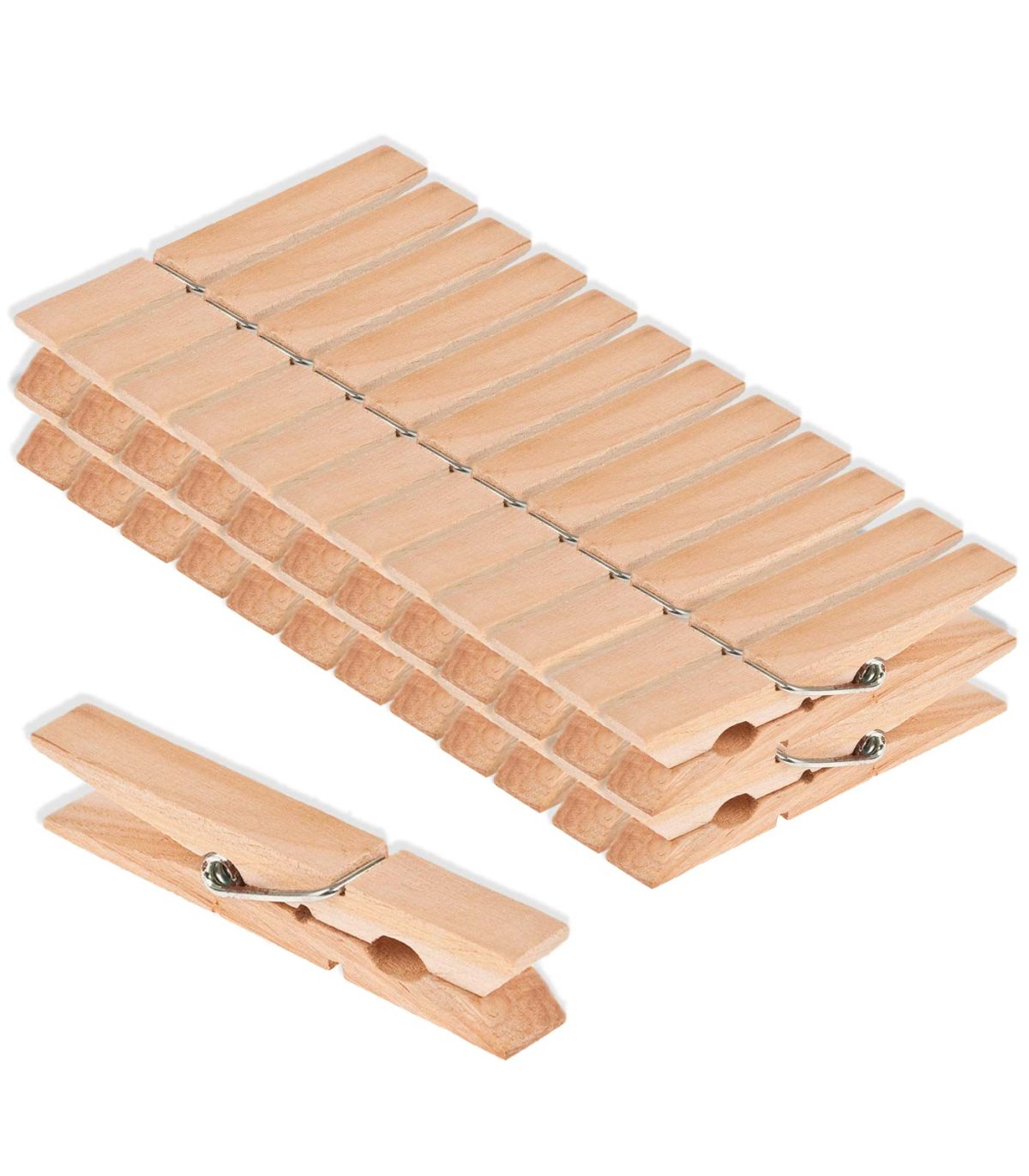 Tradineur - Cesta para pinzas rectangular 14 x 24 x 18 cm. Recipiente, caja  para pinzas de la ropa con asa (Color surtido)