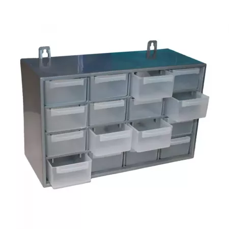 Organizador Apilable 16 Cajones Transparente Gris – Multiuso Organizador Apilable 16 Cajones Transparente Gris – Multiuso