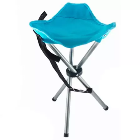 Taburete Camping Plegable Acero 90 kg con Correa Ajustable Taburete Camping Plegable Acero 90 kg con Correa Ajustable