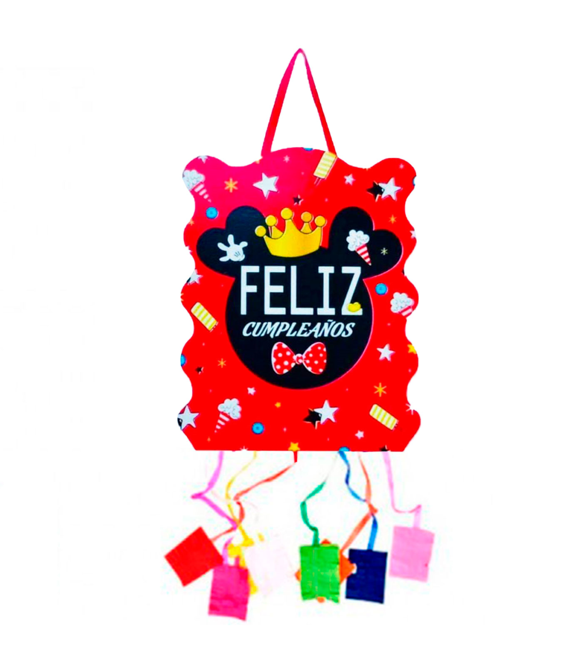 Tradineur - Piñata de mickey para cumpleaños, cartón, para rellenar con  golosinas, chuches, niños, decoración infantil para fies