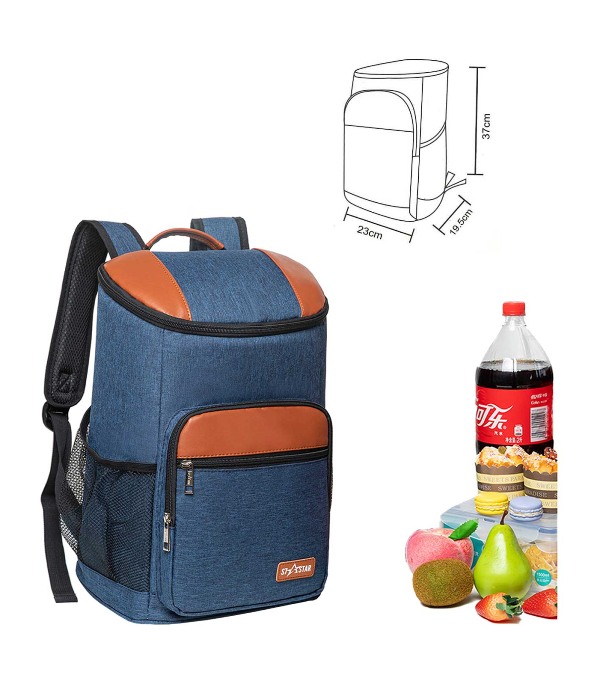 Esta mochila-nevera es ideal para mantener frías tus bebidas en la playa o  de picnic