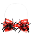 Tradineur - Pajarita con arañas, 100% poliéster, goma elástica, accesorio para disfraz de carnaval, Halloween, cosplay, fiestas (Adulto, talla única)