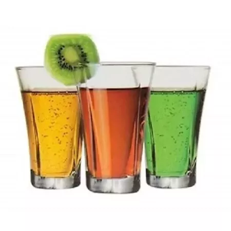 Set 6 Vasos Cristal 350ml Resistentes para Whisky y Licores