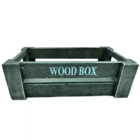 Tradineur - Caja de madera con asas "Wood Box" - Almacenamiento y organización - Caja Multiusos, Decoración, Herramientas, cocin Tradineur - Caja de madera con asas "Wood Box" - Almacenamiento y organización - Caja Multiusos, Decoración, Herramientas, cocin