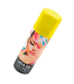 Tradineur - Laca para pelo en spray para halloween - Cantidad: 125 ml - Accesorio para disfraz de carnaval, fiestas, cosplay, cumpleaños, adulto - Color Amarillo