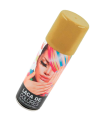 Tradineur - Laca para pelo en spray para halloween - Cantidad: 125 ml - Accesorio para disfraz de carnaval, fiestas, cosplay, cumpleaños, adulto - Color Oro