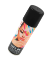 Tradineur - Laca para pelo en spray para halloween - Cantidad: 125 ml - Accesorio para disfraz de carnaval, fiestas, cosplay, cumpleaños, adulto - Color Negro