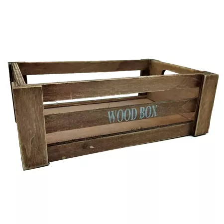 Caja de Madera Wood Box 26x16x9cm | Organiza y Decora