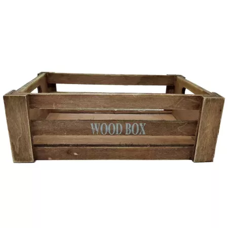 Caja de Madera Wood Box 26x16x9cm | Organiza y Decora