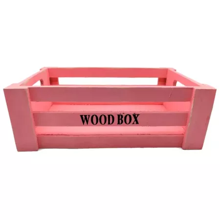 Tradineur - Caja de madera con asas "Wood Box" - Almacenamiento y organización - Caja Multiusos, Decoración, Herramientas, cocin Tradineur - Caja de madera con asas "Wood Box" - Almacenamiento y organización - Caja Multiusos, Decoración, Herramientas, cocin