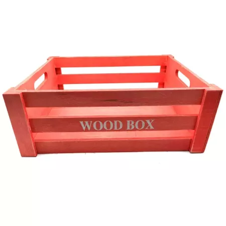 Tradineur - Caja de madera con asas "Wood Box" - Almacenamiento y organización - Caja Multiusos, Decoración, Herramientas, cocin Tradineur - Caja de madera con asas "Wood Box" - Almacenamiento y organización - Caja Multiusos, Decoración, Herramientas, cocin
