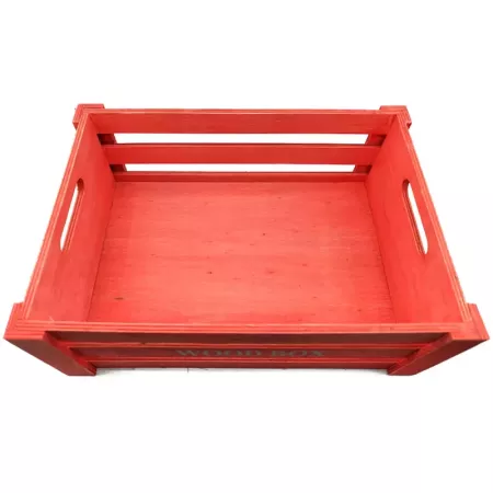 Tradineur - Caja de madera con asas "Wood Box" - Almacenamiento y organización - Caja Multiusos, Decoración, Herramientas, cocin Tradineur - Caja de madera con asas "Wood Box" - Almacenamiento y organización - Caja Multiusos, Decoración, Herramientas, cocin