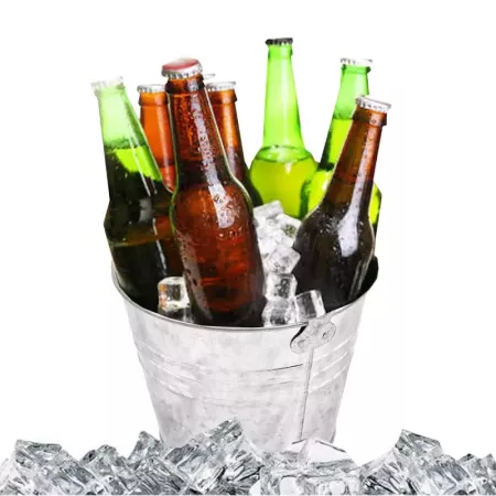 Cubo Metálico 12L con Asa de Madera - Resistente y Versátil Cubo Metálico 12L con Asa de Madera - Resistente y Versátil
