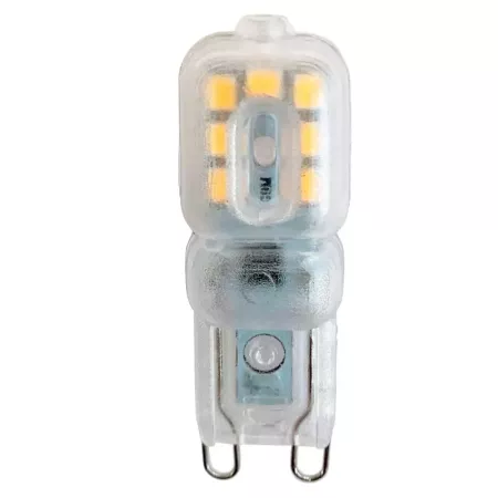 Tradineur - Bombilla LED, clavija G9, 3W equivalente a 30W, 270 lúmenes, 6400K, luz blanca fría, eficiencia energética A+, 30000