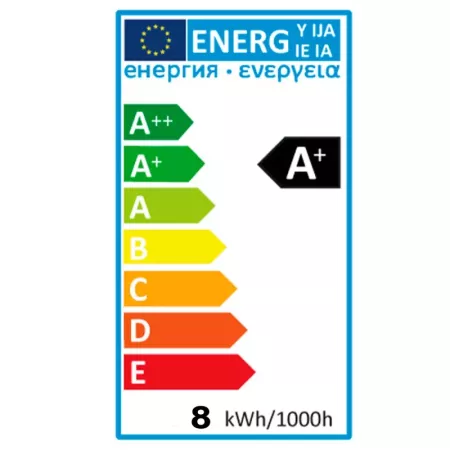Tradineur - Bombilla LED estándar, globo, A60, E27, 8W equivalente a 72W, 720 lúmenes, 3000K, luz cálida, eficiencia energética