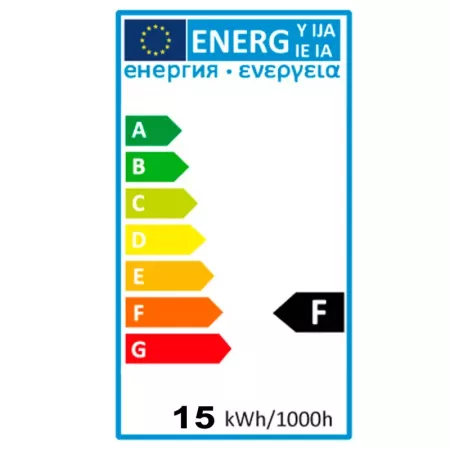 Tradineur - Bombilla LED estándar, globo, A65, E27, 15W equivalente a 135W, 1482 lúmenes, 6500K, luz blanca fría, eficiencia ene