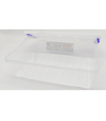 Leendines Caja Almacenamiento Plastico, Cajas Almacenaje Plastico  Apilables, Transparente, Lote de 6 : : Hogar y cocina