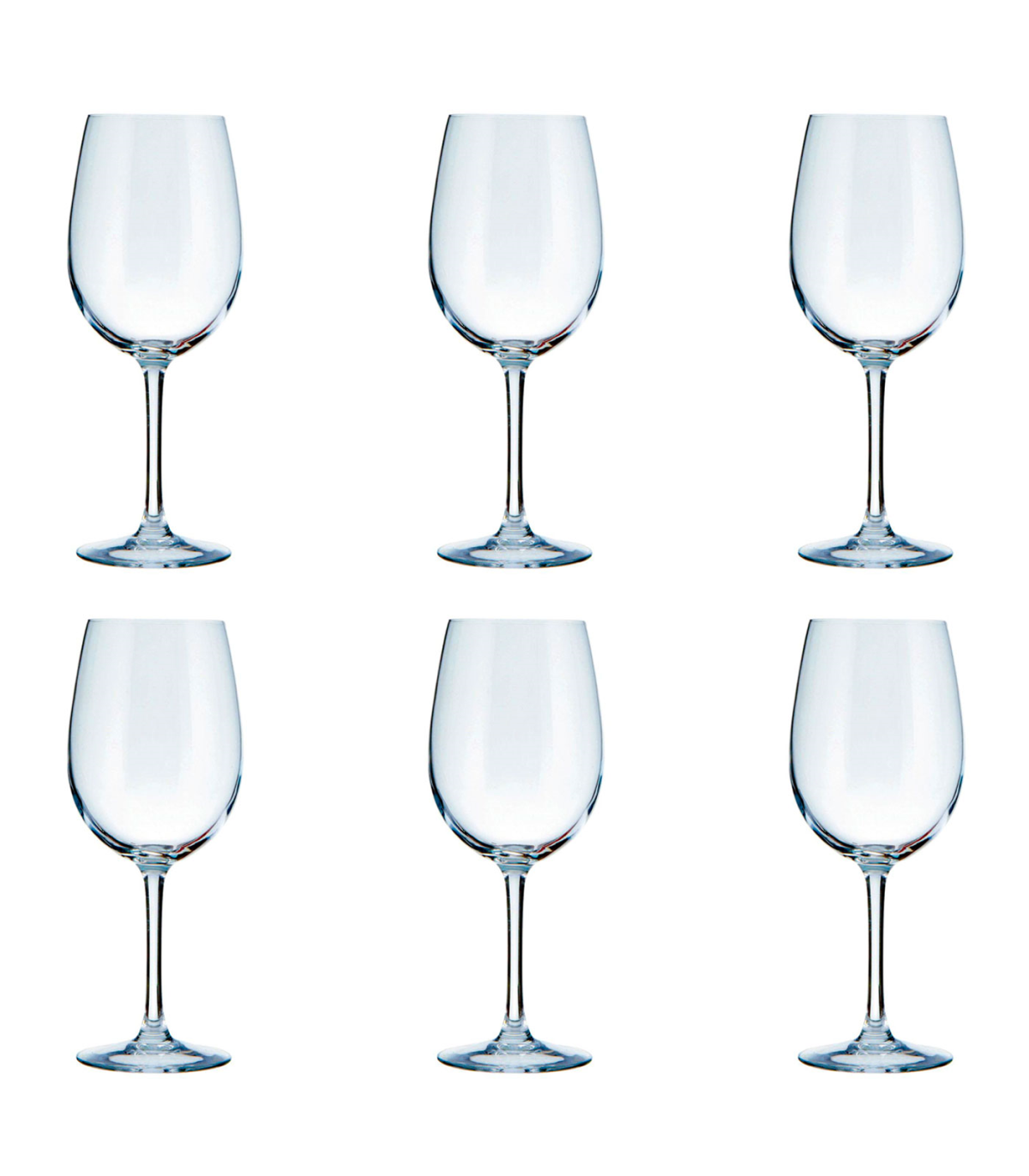 Tradineur - Set de 6 copas de vino, cristal liso, modelo La Cave