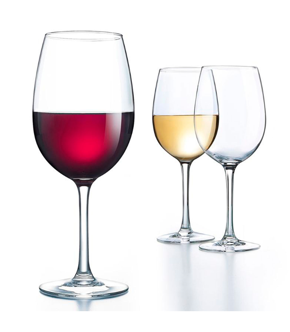 Tradineur - Set de 6 copas de vino, cristal liso, modelo La Cave