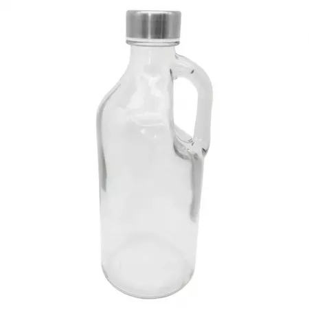 Botella de Cristal 1L con Asa y Tapa Antigoteo Durable Botella de Cristal 1L con Asa y Tapa Antigoteo Durable