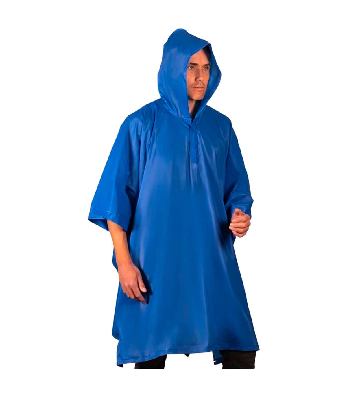 Tradineur - Poncho impermeable con capucha para deportes