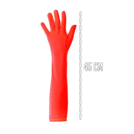 Tradineur - Guantes largos con brillo, 100% poliéster, imitación de satén, complemento para disfraces, carnaval, Halloween, cosp