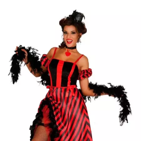 Tradineur - Boa de plumas, accesorio de disfraz, charlestón, años 20, carnaval, Halloween, fiesta temática, decoración (Negro, 2 Tradineur - Boa de plumas, accesorio de disfraz, charlestón, años 20, carnaval, Halloween, fiesta temática, decoración (Negro, 2