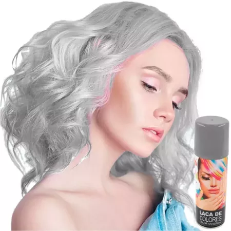 Tradineur - Laca para pelo en spray para halloween - Cantidad: 125 ml - Accesorio para disfraz de carnaval, fiestas, cosplay, cu