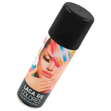 Tradineur - Laca para pelo en spray para halloween - Cantidad: 125 ml - Accesorio para disfraz de carnaval, fiestas, cosplay, cu