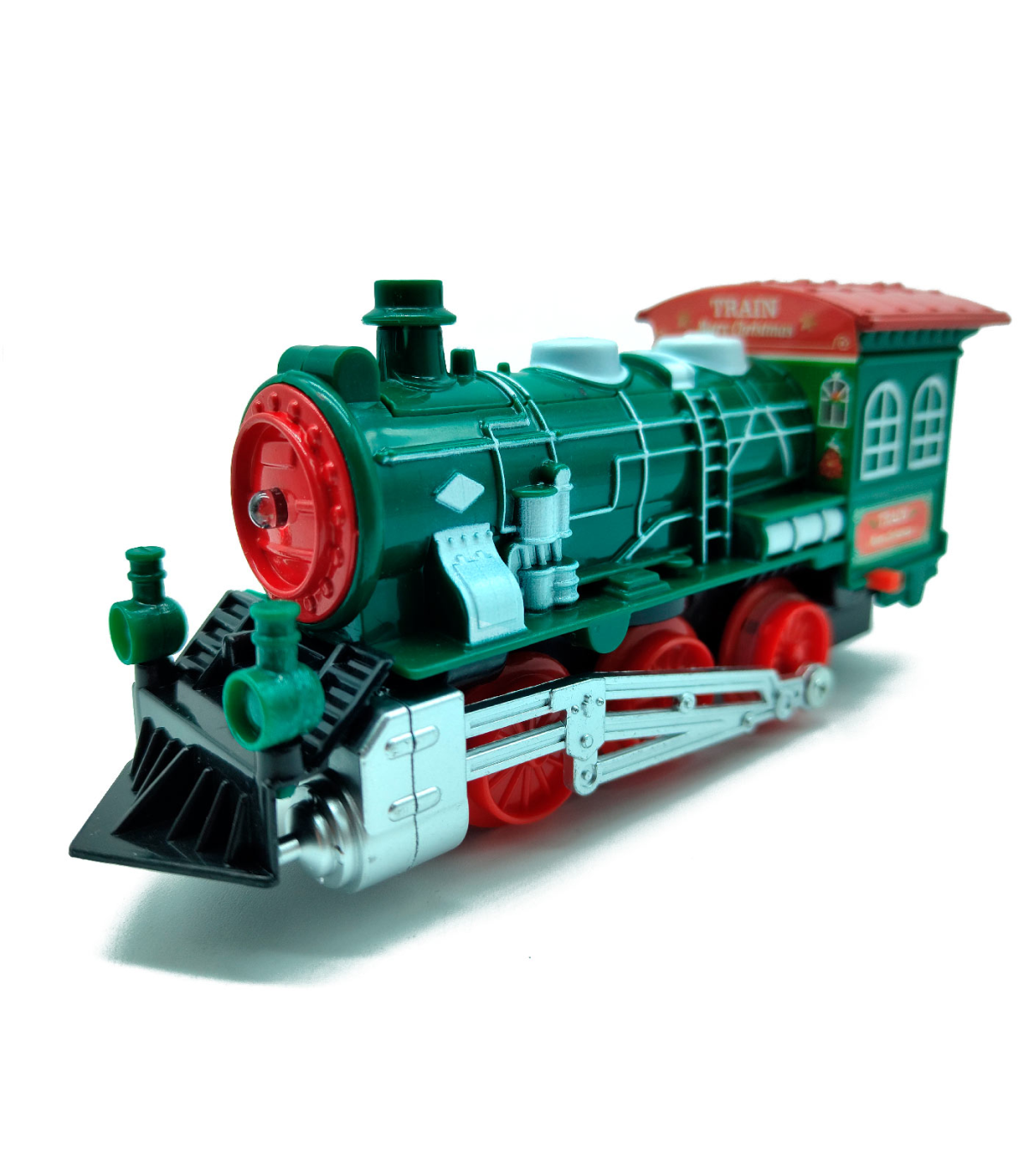 Tradineur - Tren Navideño de juguete 23 piezas con luces y sonido -  Fabricado en plástico - Juguete para Navidad - Raíl hasta 13