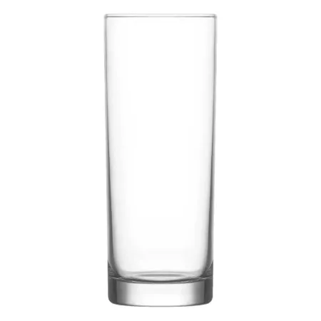 Tradineur - Caja de 6 vasos modelo ?Liberty? - Fabricación en cristal resistente - Apto para lavavajillas - 295 ML - Ø 6,5 x 13,