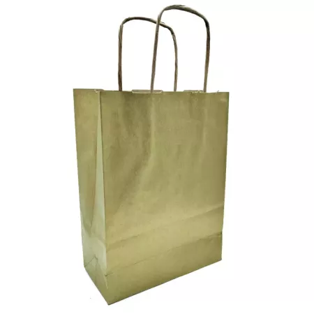 Pack 50 Bolsas Kraft Oro XS 18x24 cm para Regalos Navidad Pack 50 Bolsas Kraft Oro XS 18x24 cm para Regalos Navidad