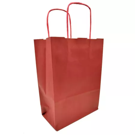 Pack 50 Bolsas Kraft Rojas XS 18x24 cm para Regalos Navidad Pack 50 Bolsas Kraft Rojas XS 18x24 cm para Regalos Navidad