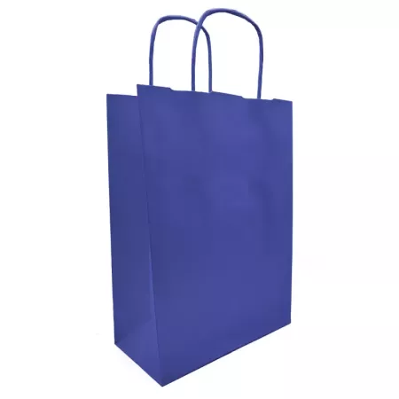 Pack 50 bolsas kraft azul XS 18x24 cm para regalos Navidad Pack 50 bolsas kraft azul XS 18x24 cm para regalos Navidad
