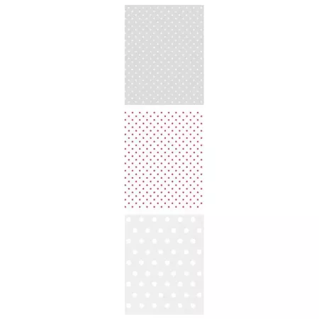 Pack 3 Rollos Plástico Transparente Decorado 70x150 cm Pack 3 Rollos Plástico Transparente Decorado 70x150 cm