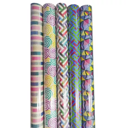 Pack 5 Rollos Papel Regalo 70x200 cm Diseños Surtidos Navidad Pack 5 Rollos Papel Regalo 70x200 cm Diseños Surtidos Navidad
