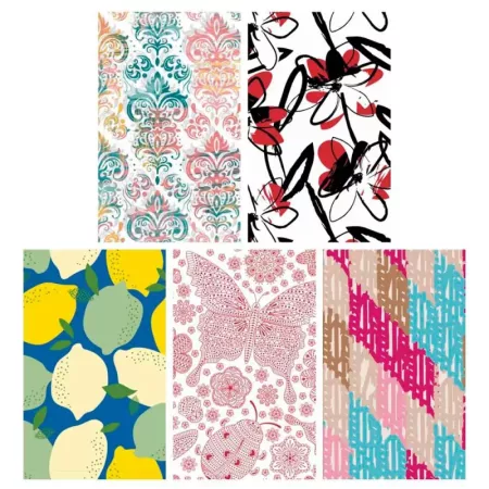 Pack 5 Rollos Papel Regalo Chic Hojas 70x200 cm Navidad Pack 5 Rollos Papel Regalo Chic Hojas 70x200 cm Navidad