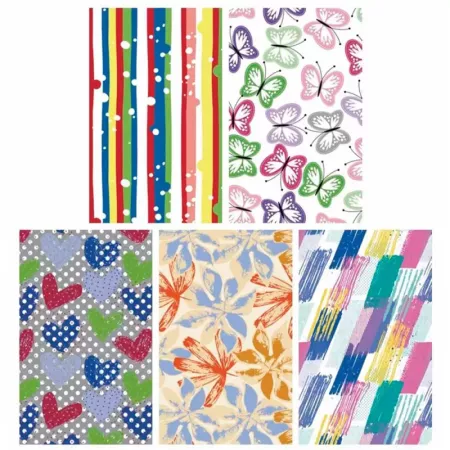 Pack 5 Rollos Papel de Regalo 70x200 cm Diseños Surtidos Pack 5 Rollos Papel de Regalo 70x200 cm Diseños Surtidos