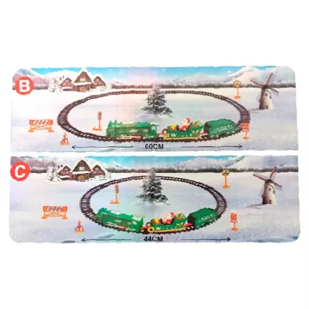 Tren Navideño 25 Piezas con Raíl 91 cm - Diversión Festiva