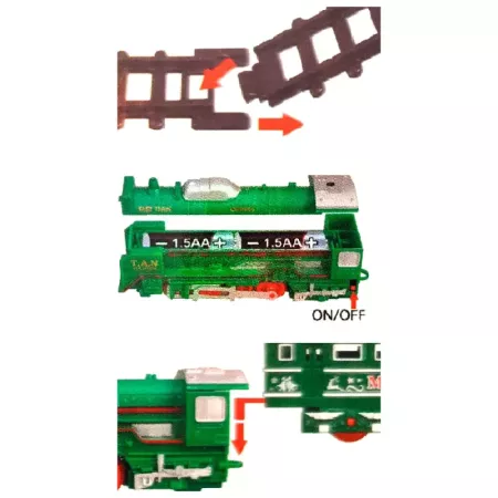 Tren Navideño 25 Piezas con Raíl 91 cm - Diversión Festiva