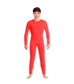 Tradineur - Mono maillot para jóvenes y adultos para carnaval, Halloween, fiestas, celebraciones, color rojo (Talla M)