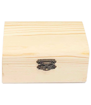 Caja de madera con cierre y tope de cuerda vintage natural 71x32x32cm-La  Decoteca