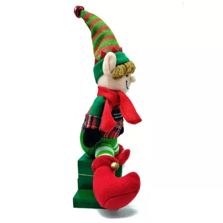 Elfo Decorativo en Calendario Navideño 36x18x14 cm