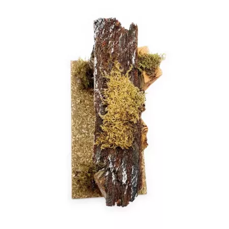 Cueva de Corcho Natural para Belén, Pintada a Mano, Eco Cueva de Corcho Natural para Belén, Pintada a Mano, Eco