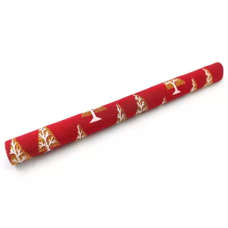 Salvamantel Navidad rojo 29x45 cm festivo rectangular