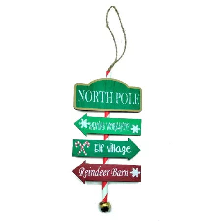 Carteles Colgantes Navideños Surtidos 16 cm para Decorar