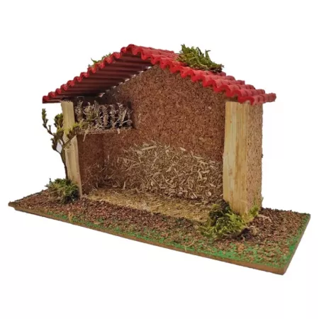 Portal Belén Realista 14,5x26,5x10 cm, Pintado a Mano Portal Belén Realista 14,5x26,5x10 cm, Pintado a Mano